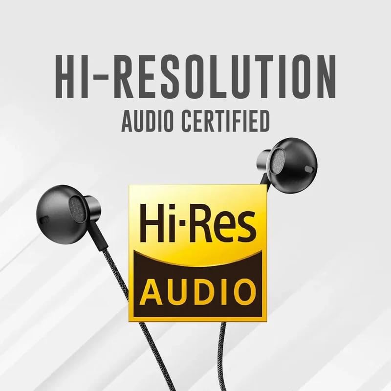 Hifuture MI5 Semi-In-ear USB-C Wired Earphones with Mic, Hi-Res Sound, Black - Image 3