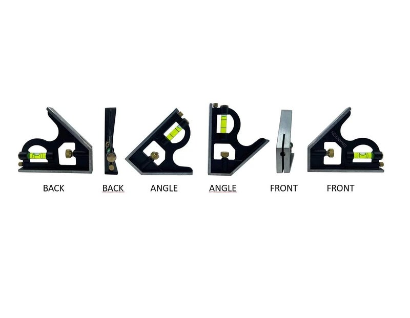 Swanson Tool Co. , Inc Swanson Tool Co TC132 12-Inch Combo Square with Cast Zinc Body, Stainless Steel Ruler and Brass Bolt - Image 2