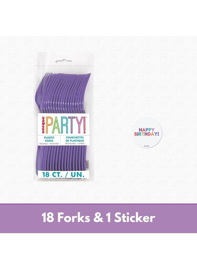 Unique Gabby's Dollhouse Party Supplies Pack for 16 Guests - Gabby Dollhouse Plates and Napkins, Table Cover, Forks, Sticker, Gabbys Doll House Birthday Party Decorations, Officially Licensed - Image 2