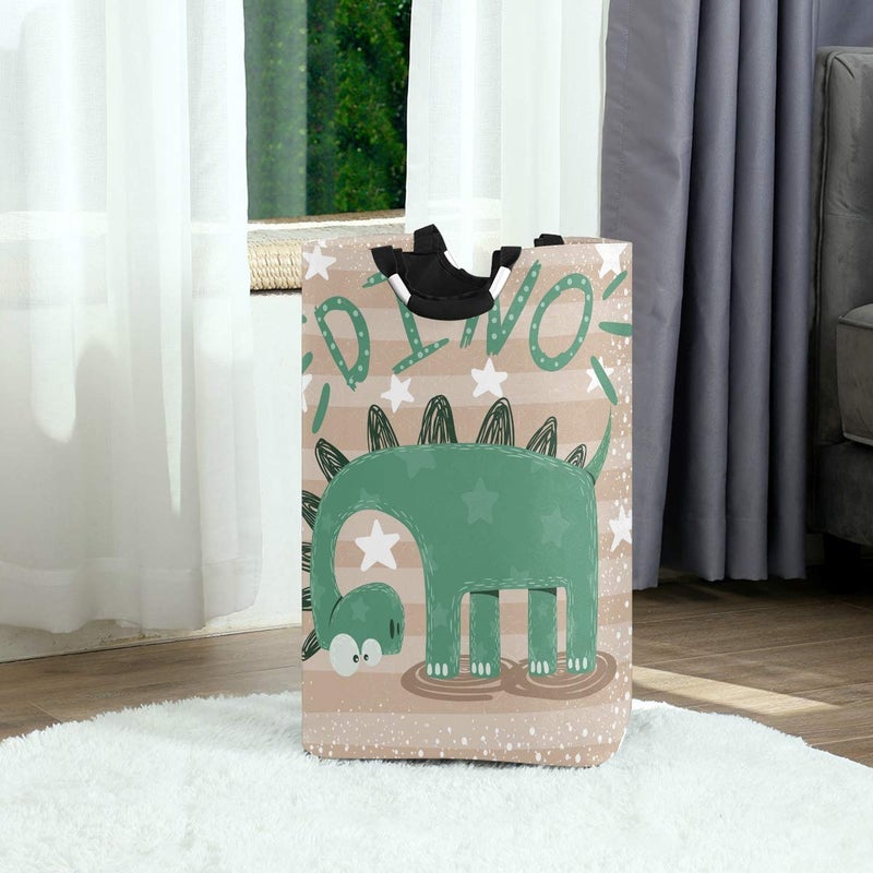 senya Cute Dinosaur Large Storage Basket Collapsible Organizer Bin Laundry Hamper for Nursery Clothes Toys - Image 4