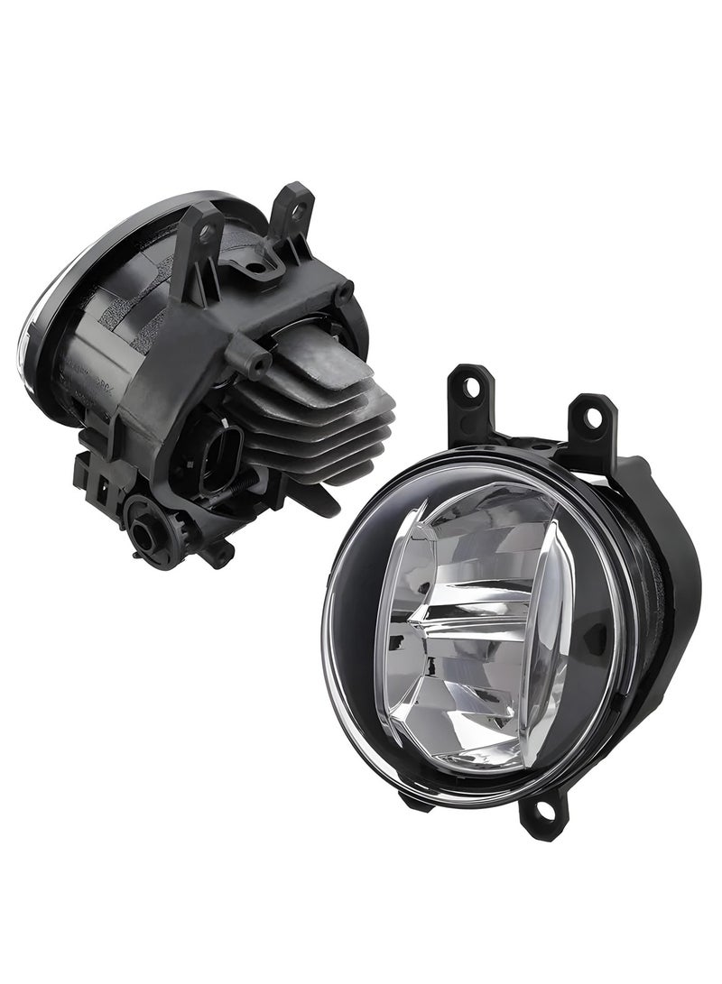 Generic LED Fog Light Kit with Shutter Style Covers and Wiring Harness - Weatherproof and Impact Resistant  - Image 2