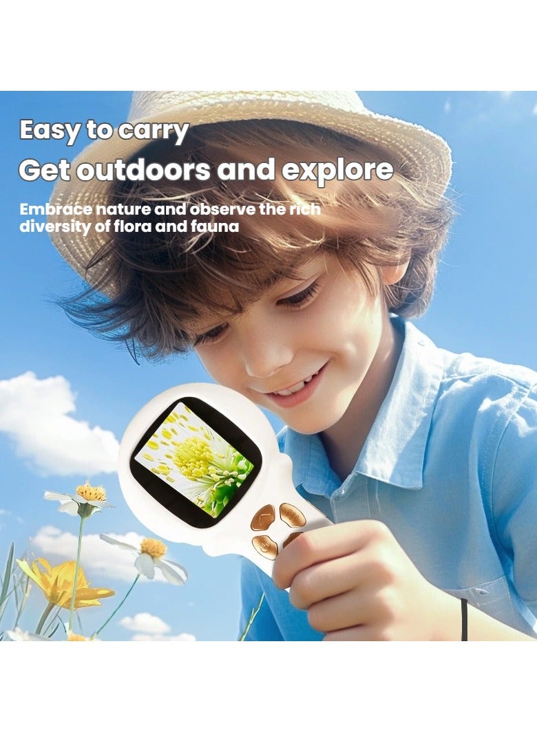 general Handheld microscope for children and students high-definition electronic magnifying glass science experiment toy - Image 2