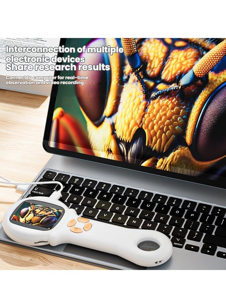 general Handheld microscope for children and students high-definition electronic magnifying glass science experiment toy - Image 3