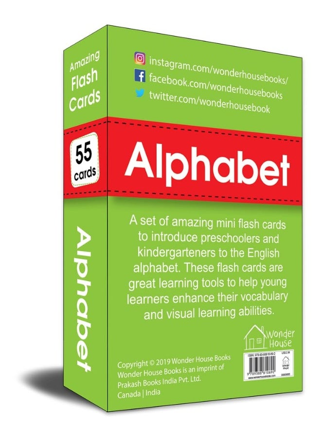 Amazing Flash Cards Alphabet: Early Development Of Preschool Toddler (55 Cards)  - Image 2