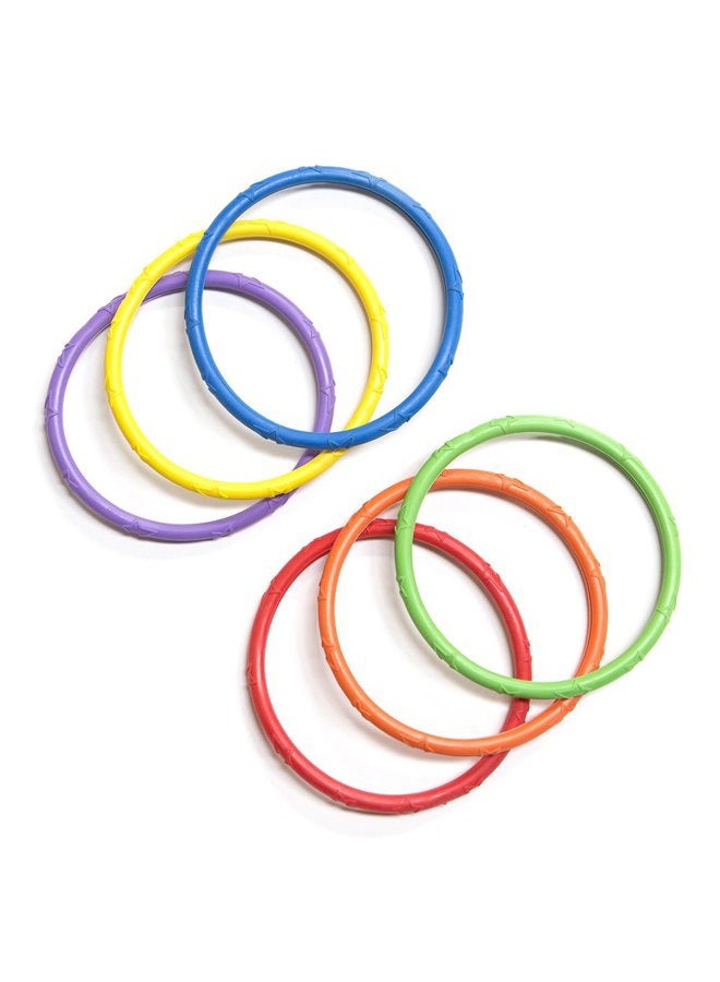 Banzai Spring & Summer Toys Pool Time Dive Rings 6-Pack - Image 1
