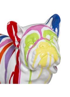 atmosphera Chance Contemporary and Elegant Design Resin Dog Statue Multicolour 18 x 26.5 x 34 cm 182150B  - Image 2