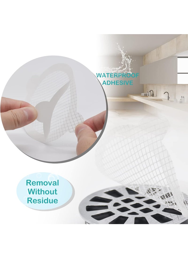 ROKTRY ROKTRY Disposable Shower Drain Hair Catcher Mesh Stickers10 Pack Strong Adhesive Drain Cover Hair Collector for Shower Bathroom AccessoriesRound  - Image 2