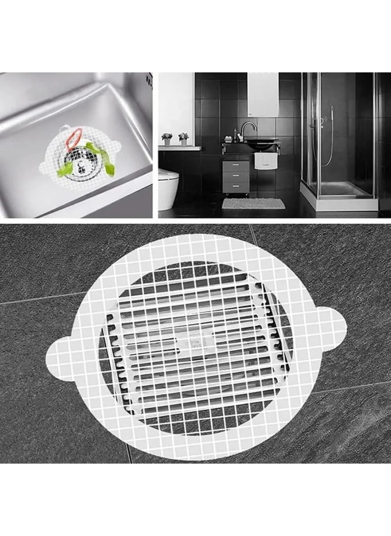 ROKTRY ROKTRY Disposable Shower Drain Hair Catcher Mesh Stickers10 Pack Strong Adhesive Drain Cover Hair Collector for Shower Bathroom AccessoriesRound  - Image 5