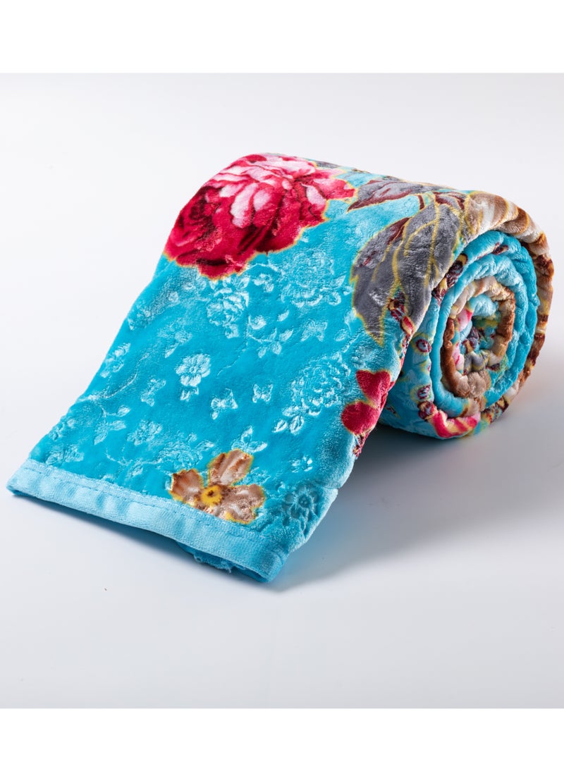 ستارجولد بطانية غائمة فاخرة بطبقة واحدة مصنوعة من خيوط البوليستر المغزول بنسبة 100%، تم الحصول عليها من البوليستر البكر وهو مناسب للشتاء وموسم الأمطار 155 × 210 سم 5.5 رطل - Image 3