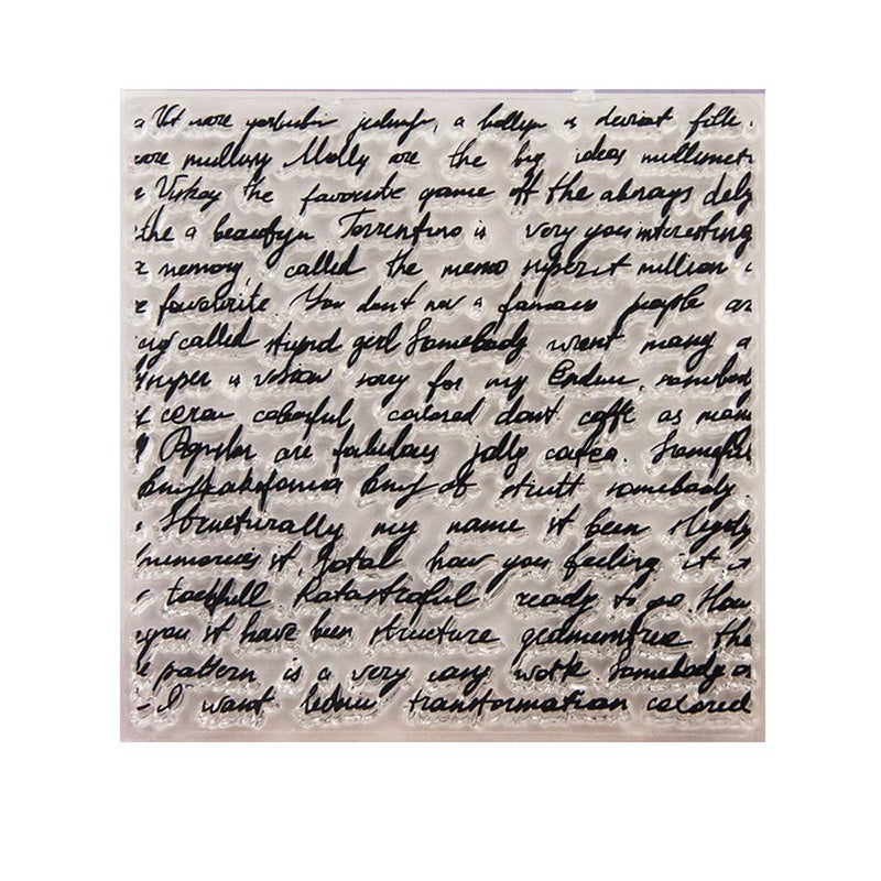 LZBRDY Manuscripts Words Background Decoration Clear New Rubber Stamps for Scrapbooking Card Making Christmas Decors