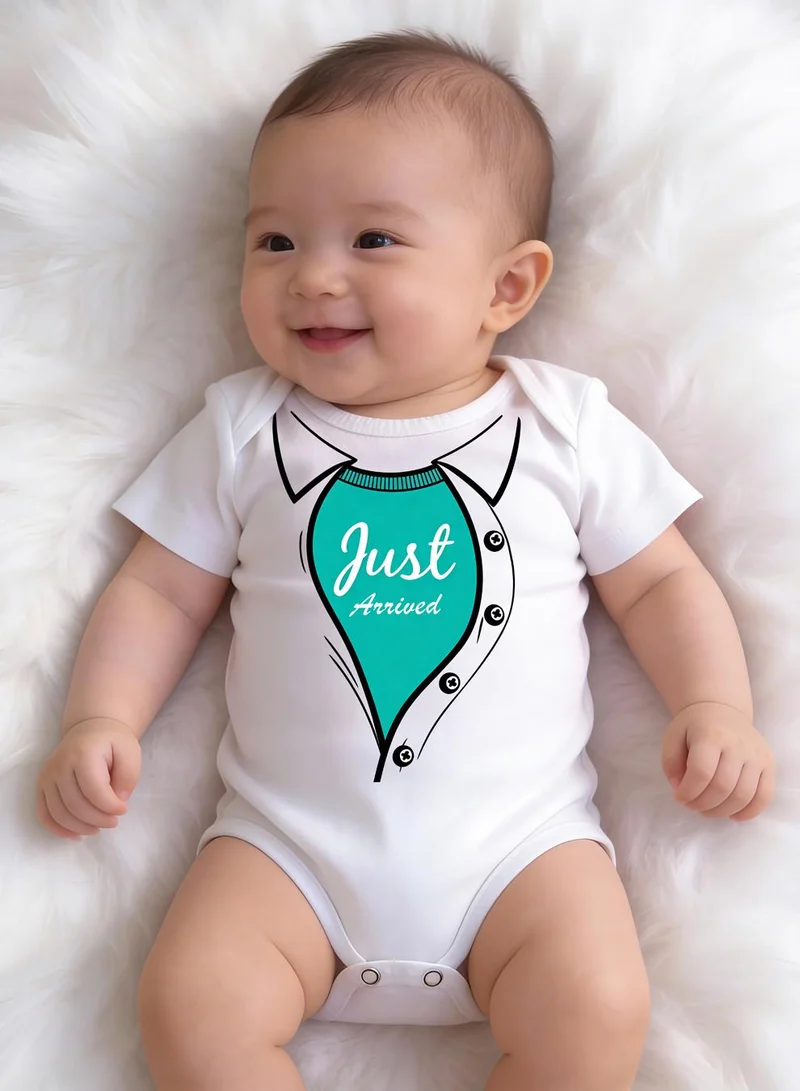 فنكار بودي أطفال أبيض بطبعة Just Arrived من Funkaar