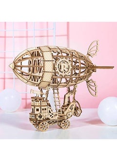 Rolife Build Your Own 3D Wooden Assembly Puzzle Wood Craft Kit Airship Model Gifts For Kids And Adults  - Image 3