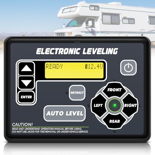 HLTIT 421484 RV Leveling System Touchpad Control Panel for RV 5th Wheel and Travel Trailer Electronic Leveling Control Panel Assembly - Image 1