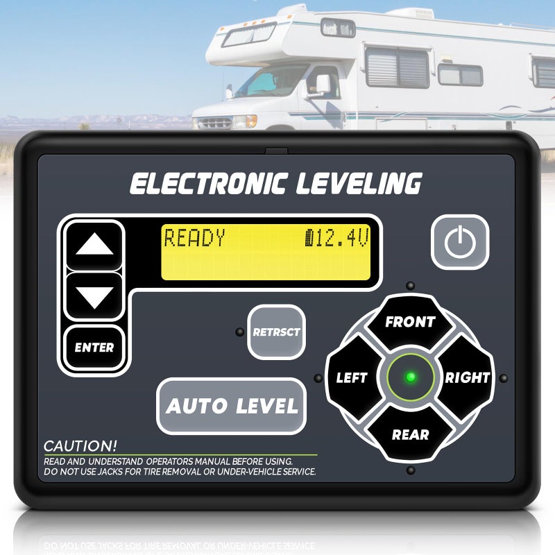 HLTIT 421484 RV Leveling System Touchpad Control Panel for RV 5th Wheel and Travel Trailer Electronic Leveling Control Panel Assembly - Image 2