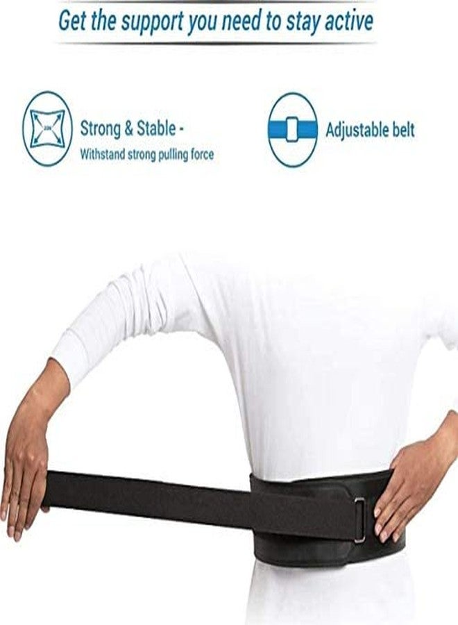 QUADA Multipurpose Weight Lifting Belt for Back Support Comfortable & Durable for Weightlifting, Gym, Workout - 100% Nylon, (4 Inch Wide) for Men and Women (L) - Image 3