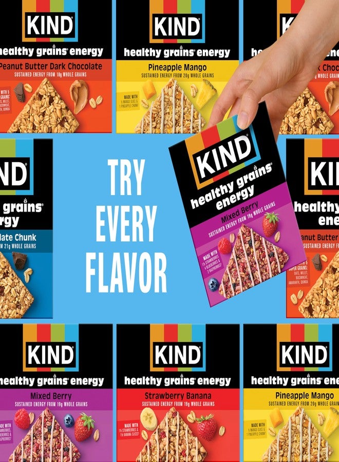 KIND Healthy Grains Energy Bars, Dark Chocolate Chunk, 21g Whole Grains, Made with Super Grains, Gluten Free Snacks, 40 Ct. - Image 4