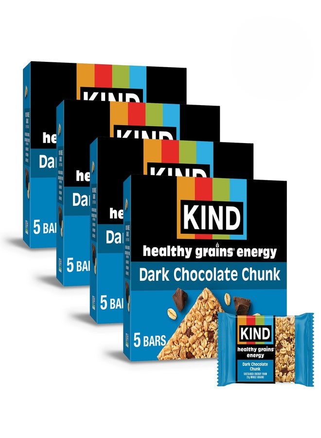 KIND Healthy Grains Energy Bars, Dark Chocolate Chunk, 21g Whole Grains, Made with Super Grains, Gluten Free Snacks, 40 Ct. - Image 1