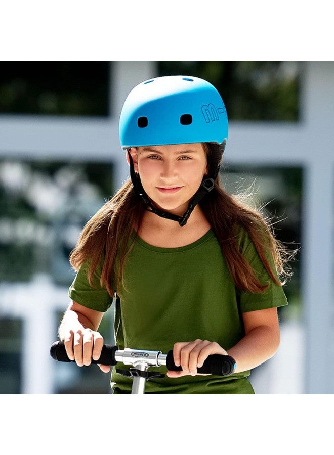Micro Micro Ocean Blue Kids Helmet Blue (Medium) | Kids Helmet | Kick Scooter Helmets | Sports Helmet for Kids | Helmet with Adjustable Straps | Riding Kids Helmet | Kids Safety | Helmet for Kids  - Image 5