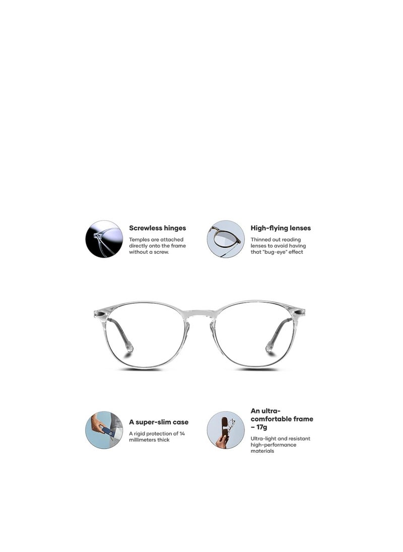 NOOZ - Nooz Cruz Essential Collection Round Reading Glasses Magnifying Glasses for Men and Women - Image 1