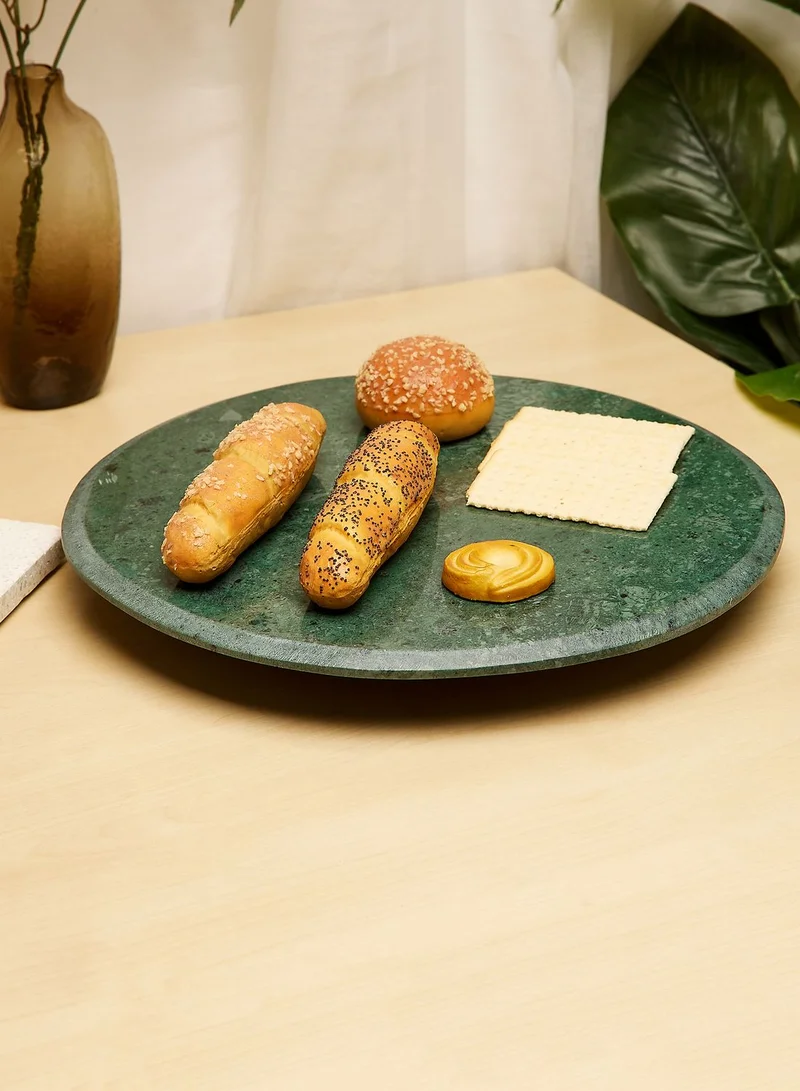 Zarina Lazy Susan Grn Marble 35Cm