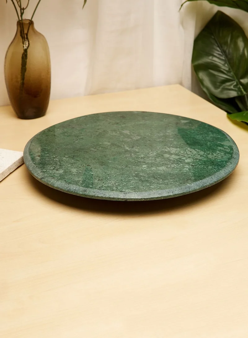 Zarina Lazy Susan Grn Marble 35Cm