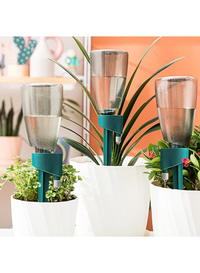 Plant Watering Devices Automatic Watering System 6Pcs Plant Waterer with 6Pcs 500ml Bottles Automatic Drip Irrigation Kits with Slow Release Control Valve for Plants Green - Image 3