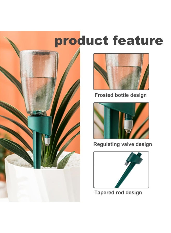 Plant Watering Devices Automatic Watering System 6Pcs Plant Waterer with 6Pcs 500ml Bottles Automatic Drip Irrigation Kits with Slow Release Control Valve for Plants Green - Image 4