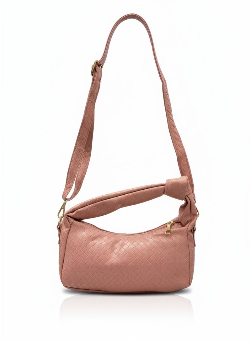 فيبراندا شنطة كتف عصرية من الجلد المنقوش - Image 3