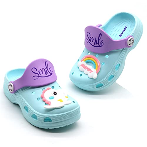 SVAAR Attractive Clog Shoes For Boys & Girls || Indoor & Outdoor Sandals Clogs For Kids Sea Blue, 1 UK - Image 5