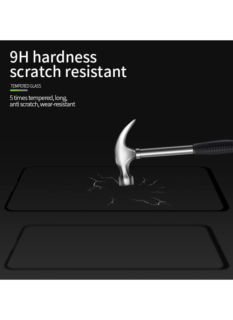 erorex - 5D Tempered Glass Screen Protector Compatible with Infinix Hot 20 Play Full Coverage Anti-Scratch 9H Hardness Ultra Clear Bubble-Free Installation - Image 1