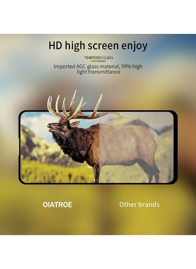 erorex - 5D Tempered Glass Screen Protector Compatible with Infinix Hot 20 Play Full Coverage Anti-Scratch 9H Hardness Ultra Clear Bubble-Free Installation - Image 1