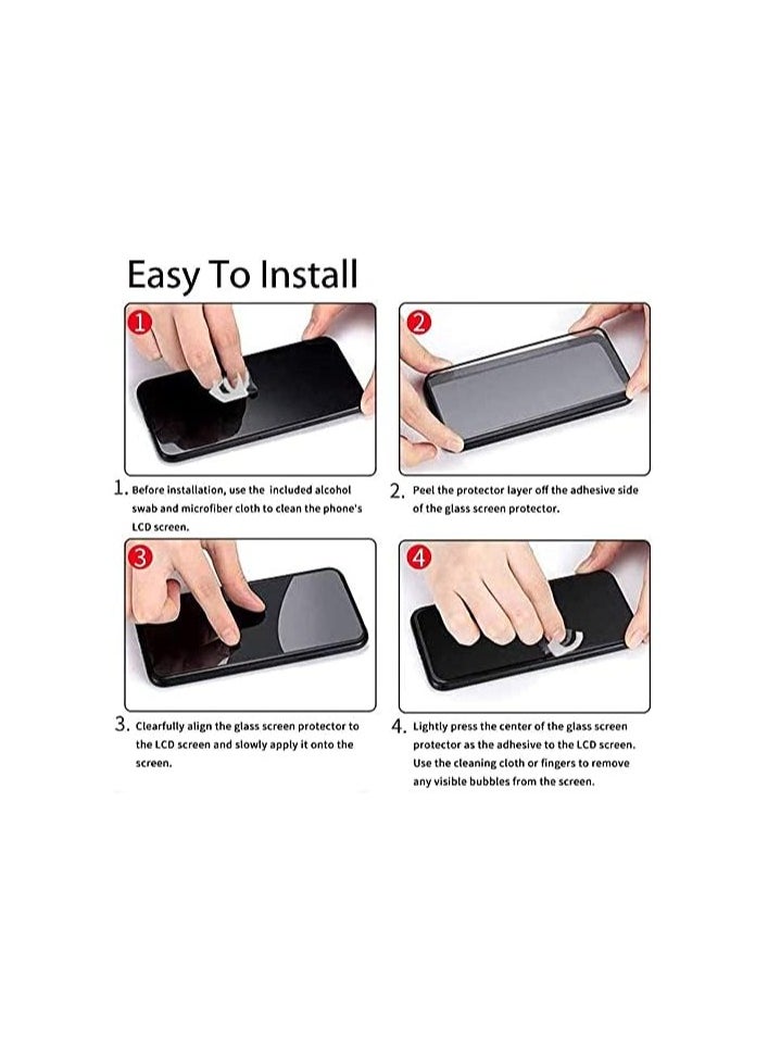 erorex - 5D Tempered Glass Screen Protector Compatible with Infinix Hot 20 Play Full Coverage Anti-Scratch 9H Hardness Ultra Clear Bubble-Free Installation - Image 1