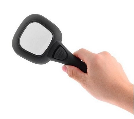 Inditradition Hand-Held Pocket Magnifier Glass, 6 Illuminated LED, 1 UV Light (3X Zoom, Black) - Image 4