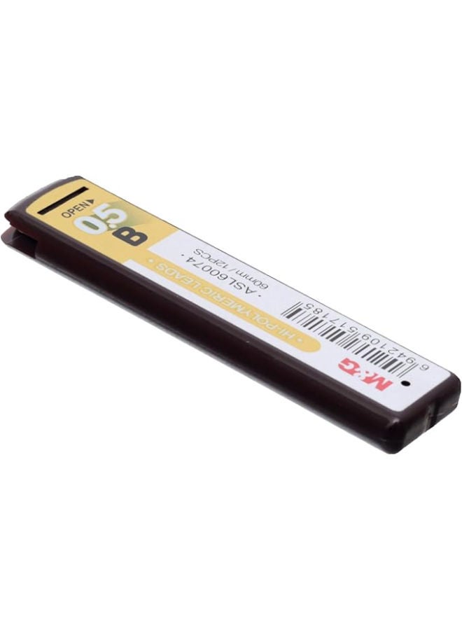 M&G Hi-Polymeric Leads, Smooth Writing, B 0.5mm, Durable Graphite - Image 3