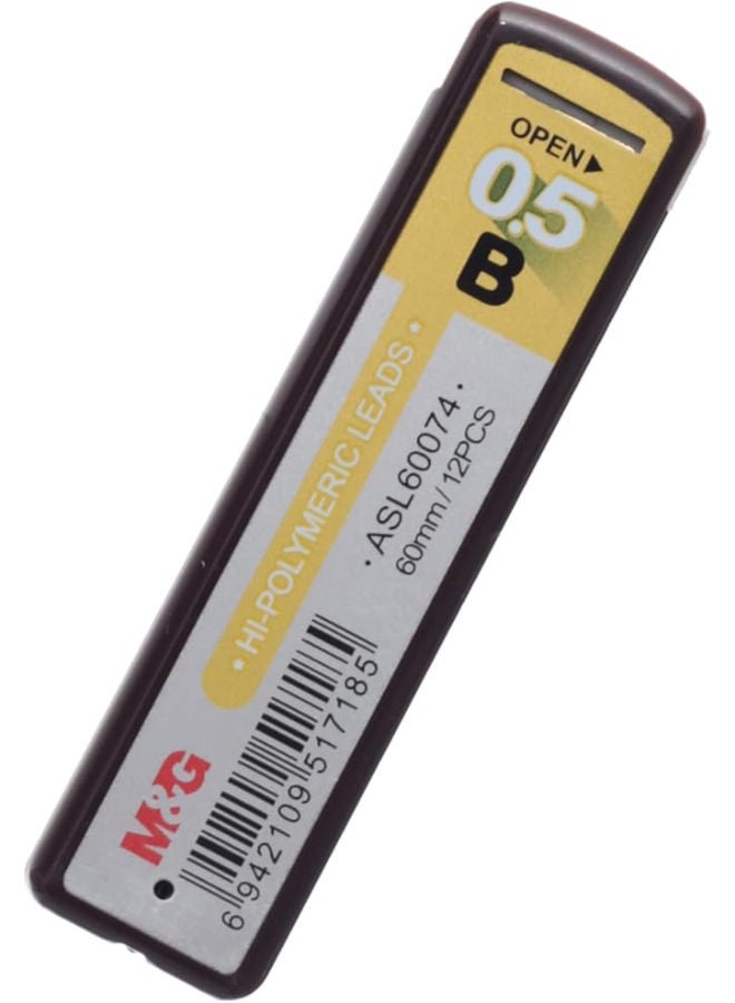 M&G Hi-Polymeric Leads, Smooth Writing, B 0.5mm, Durable Graphite - Image 2