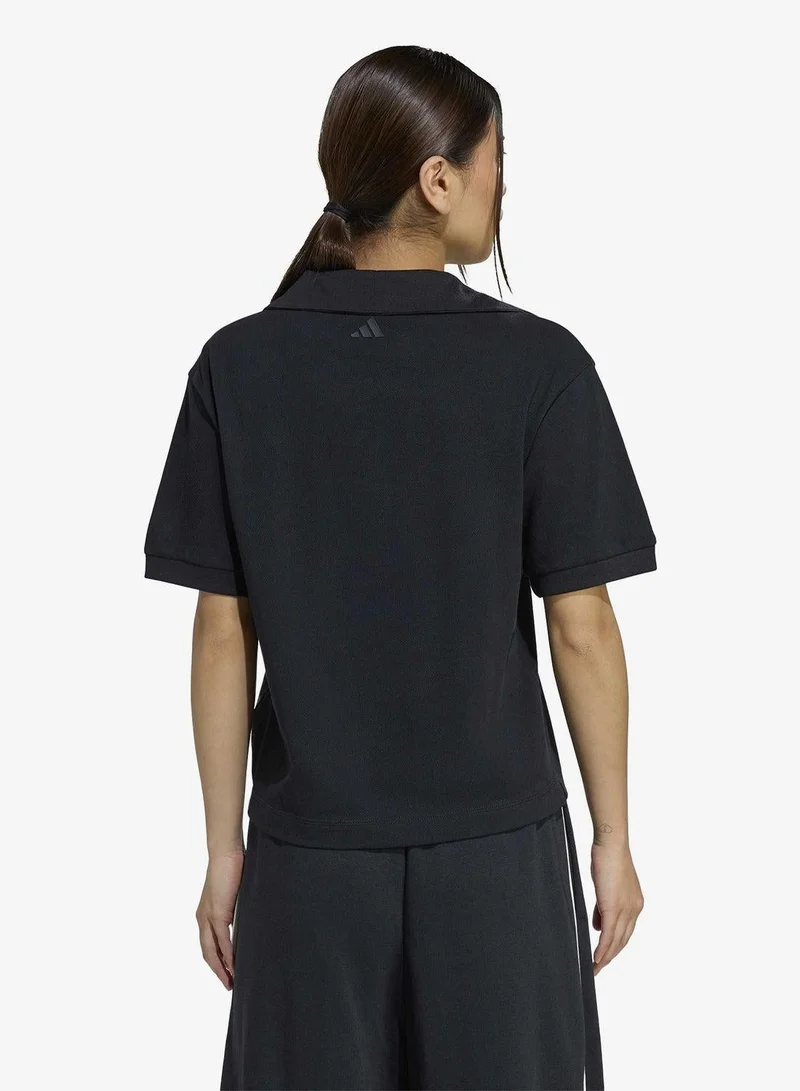 Adidas Seasonal Essentials Colorpop Polo with Embroidered Graphic