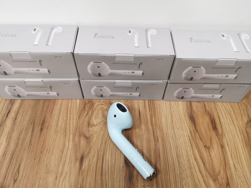 Stall supply oversized giant headphones stereo MK-101 large Apple Macarons tws headset Bluetooth speaker White 