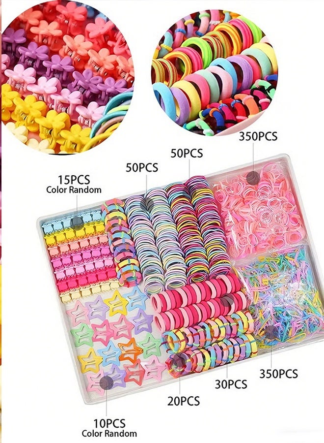 Happy D Children's Hair Accessories Set - 875-piece star-shaped hair clips and headband set, suitable for girls - Image 5