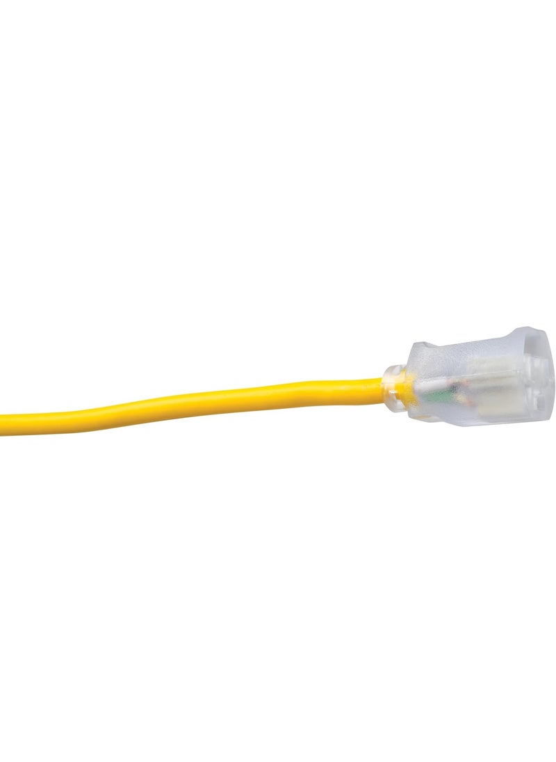 Southwire Southwire Polar Solar Heavy Duty Extension Cord, 25Ft, 12 Gauge, 3 Conductor, Outdoor Cord, Lighted End, SJEOOW, Yellow, 1687SW0002  - Image 2