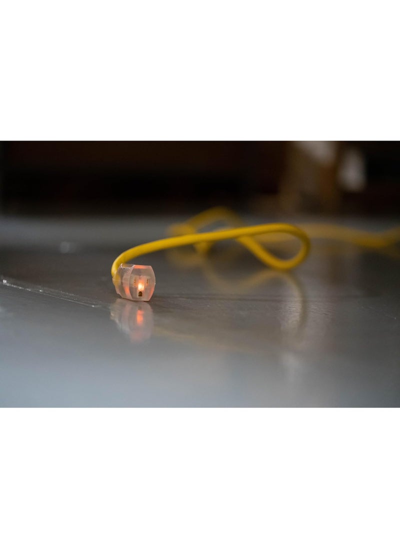 Southwire Southwire Polar Solar Heavy Duty Extension Cord, 25Ft, 12 Gauge, 3 Conductor, Outdoor Cord, Lighted End, SJEOOW, Yellow, 1687SW0002  - Image 4