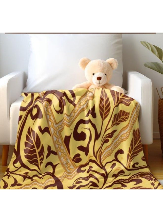 عام بطانية رقيقة تقليدية من الفانيلا (دافئة ومريحة ومناسبة للنوم والألعاب وإزالة الغبار ومقاومة للرمل) 150 سم * 200 سم - 1 - Image 3