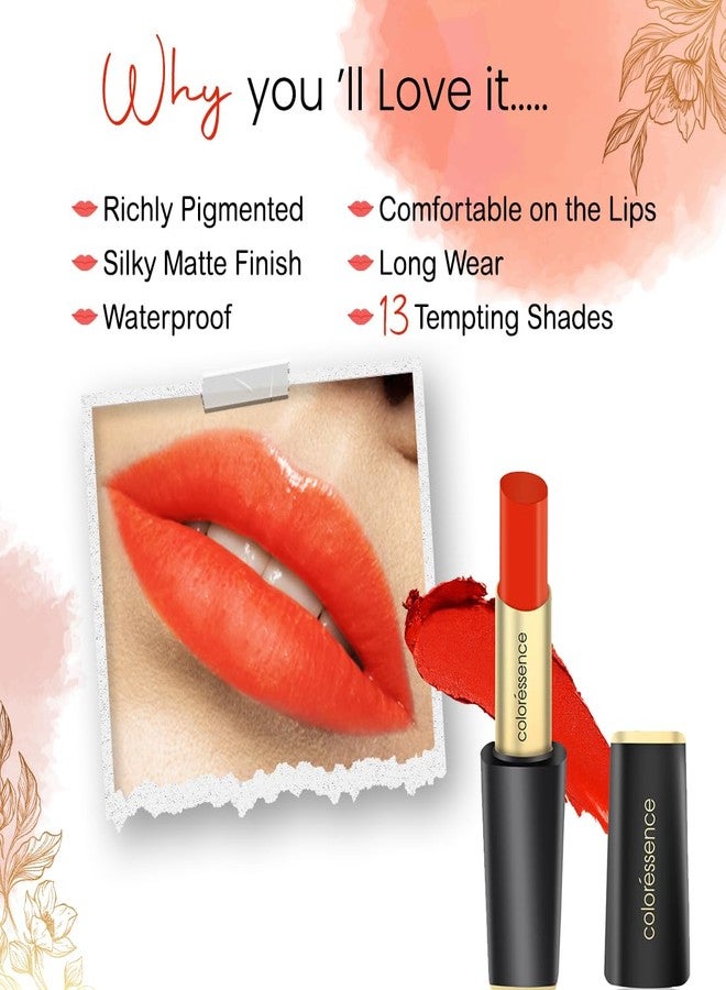 Coloressence Intense Long Wear Lipstick, Autumn Rush, 3.3gm | Highly Pigmented | Matte Finish | Long Lasting | Waterproof | Non-Sticky - Image 1