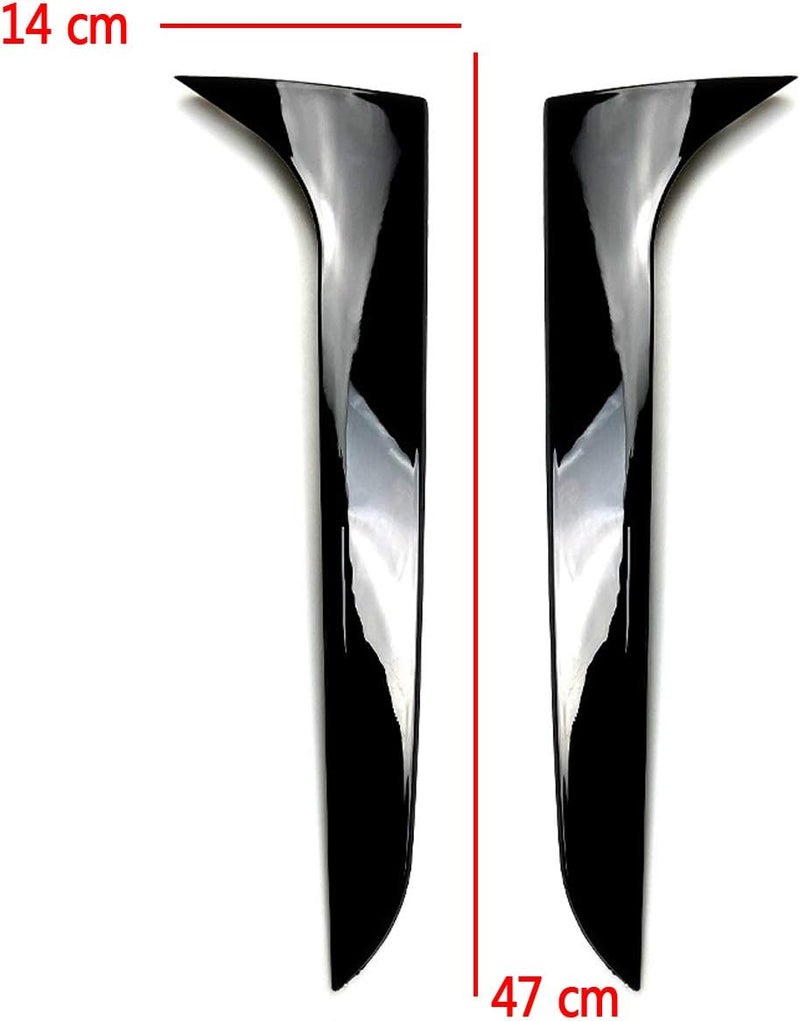 Yurefax Gloss Black Rear Window Spoiler for A4 B8 - Image 2