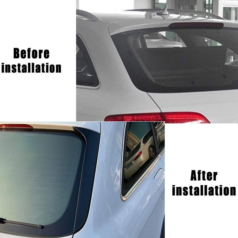 Yurefax Gloss Black Rear Window Spoiler for A4 B8 - Image 4