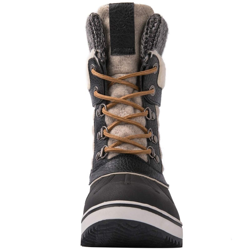 GLOBALWIN Snow Boots For Women Black/Beige Women's Winter Boots 5.5M - Image 5