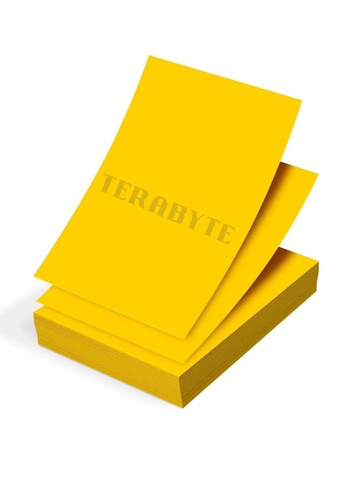 Terabyte Colored Paper (250 Gsm Yellow 20 Sheets) - Image 1
