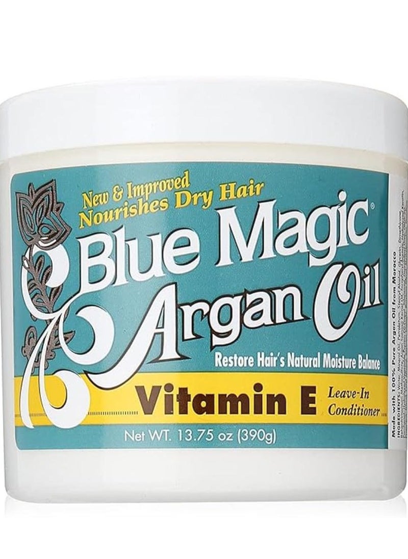 BLUE MAGIC - Argan Oil Vitamin E Leave-In Conditioner 390g - Image 1
