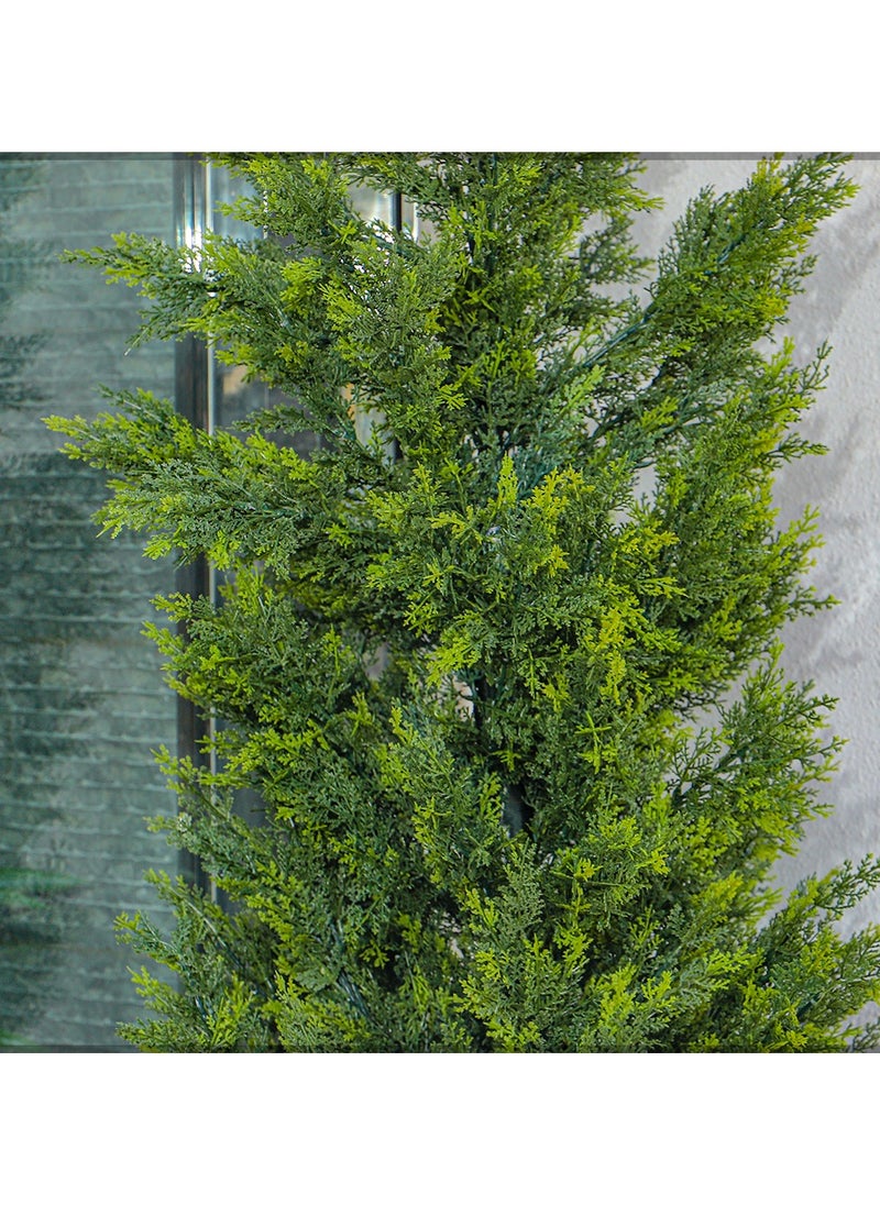 Yatai - YATAI Topiary Cedar Tree About 1.8 Meter High Artificial Cedar Pine Tree Potted UV Rated Plant Fake Plants Artificial Plants Shrubs for Indoors Outdoors Garden Home Decor Home Office (180 Cm) - Image 1