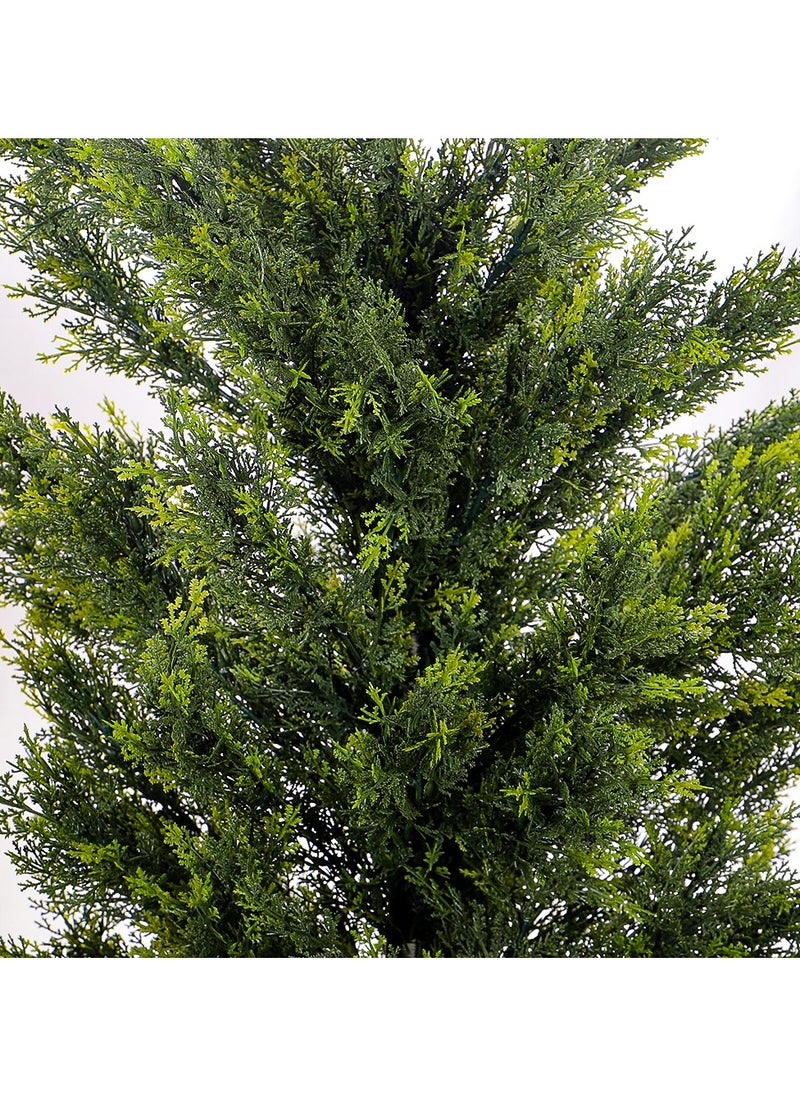 Yatai - YATAI Topiary Cedar Tree About 1.8 Meter High Artificial Cedar Pine Tree Potted UV Rated Plant Fake Plants Artificial Plants Shrubs for Indoors Outdoors Garden Home Decor Home Office (180 Cm) - Image 1