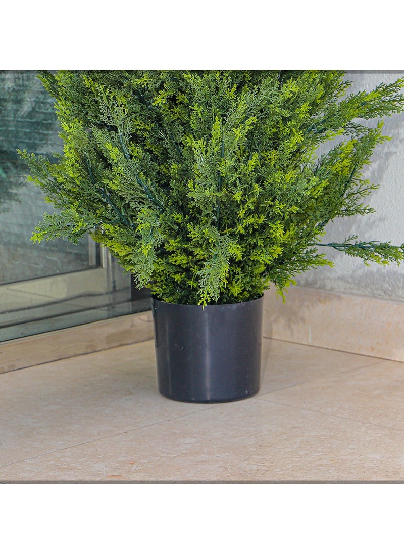 Yatai - YATAI Topiary Cedar Tree About 1.8 Meter High Artificial Cedar Pine Tree Potted UV Rated Plant Fake Plants Artificial Plants Shrubs for Indoors Outdoors Garden Home Decor Home Office (180 Cm) - Image 1